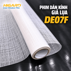 Phim dán kính Giả Lụa DE07F: Trang Trí Kính ấn tượng, Đẳng Cấp 15 Decal dán kính giả lụa DE07F Higard dùng trang trí vách kính văn phòng