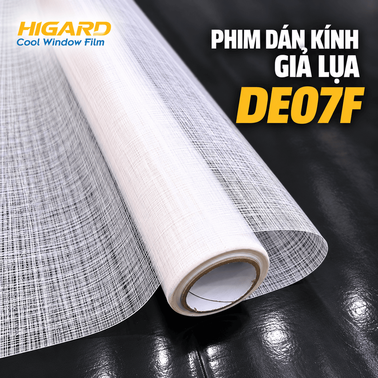 Phim dán kính Giả Lụa DE07F: Trang Trí Kính ấn tượng, Đẳng Cấp 2 Decal dán kính giả lụa DE07F Higard dùng trang trí vách kính văn phòng