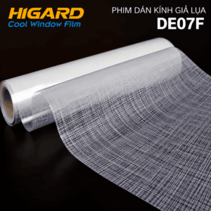 Phim dán kính giả lụa DE07F Higard trang trí kính đẹp và sang trọng