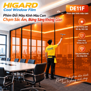 Cuộn phim dán kính màu cam DE11F Higard