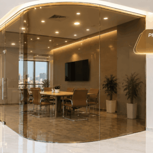 Phim dán kính màu trà HT50 Higard trang trí kính hiện đại